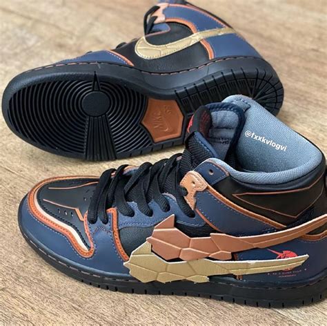 nike gundam kopen|Nike dunk Gundam.